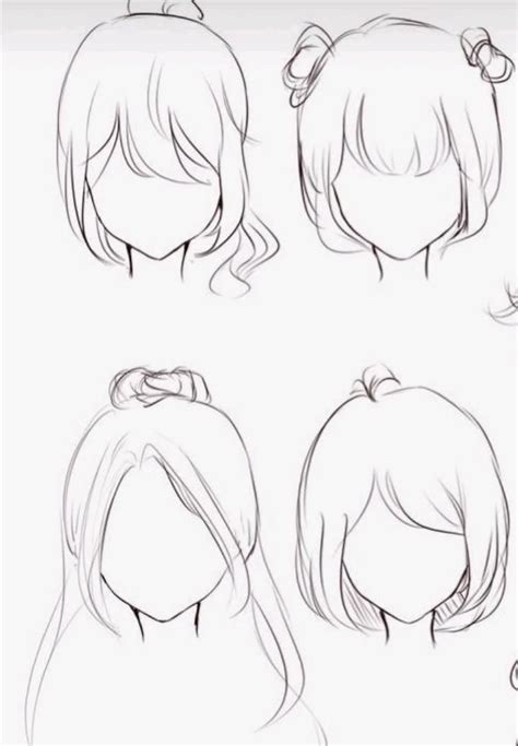 How To Draw Anime Hair Step By Step