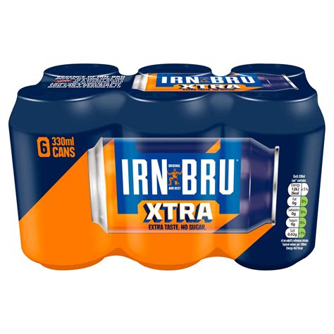 Irn Bru Xtra No Sugar Cans 6 X 330ml Multipacks Iceland Foods