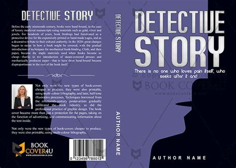 Thrillers Book Cover Design Detective Story