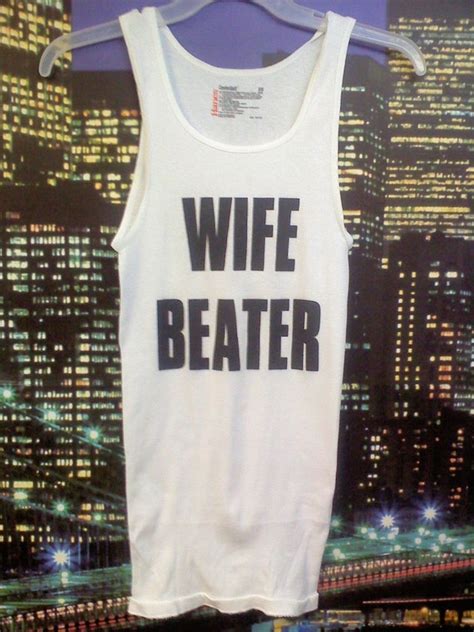 Items Similar To Tank Top Wife Beater Size L White T Shirt