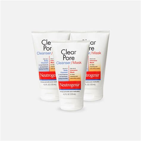 Neutrogena Clear Pore Cleansermask 42 Oz 3 Pack