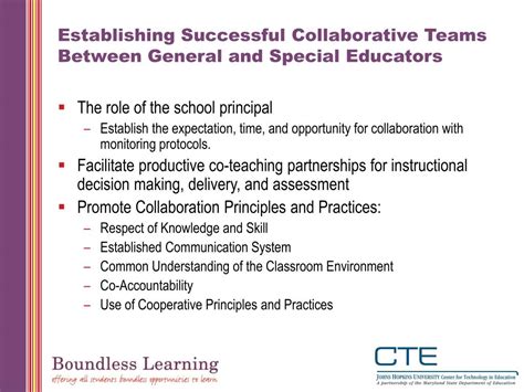 Ppt Promoting Effective Collaboration Between Special And General