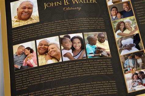 Black Dignnity Funeral Program Template Template Preview 6 Godserv