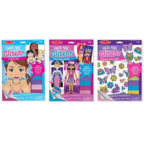 Melissa And Doug Mess Free Glitter Activities Set Fashions Faces And