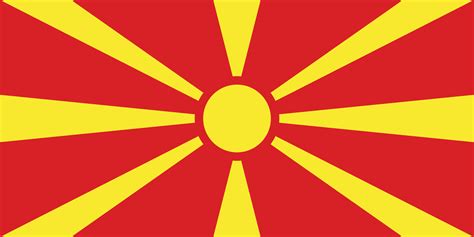 Modern Flag Of North Macedonia