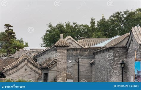 Traditional Old Houses In The Old Alley Hutong Of Old Beijing Built