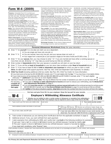 If you are claiming exemption from federal tax withholding, complete section iii, below. Form W-4-Personal Allowances Worksheet