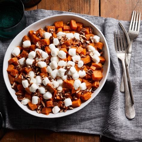 Slow Cooker Sweet Potato Casserole With Marshmallows Recipe Eatingwell