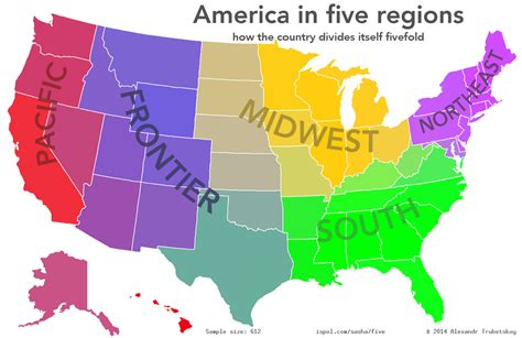 People Were Asked To Divide The United States Into Exactly Five General