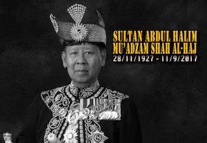 Abdul halim of kedah on wn network delivers the latest videos and editable pages for news & events, including entertainment, music, sports almu'tasimu billahi muhibbuddin tuanku alhaj abdul halim mu'adzam shah ibni almarhum sultan badlishah, gcb kstj (born 28 november 1927) is the. PM conveys condolences over demise of Kedah Ruler - The ...