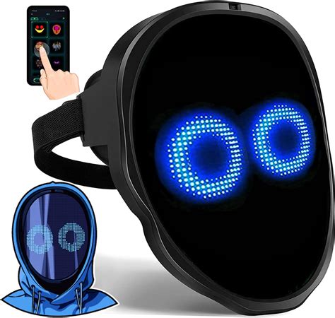 Gootus Face Transforming Led Mask With Bluetooth Programmable Led