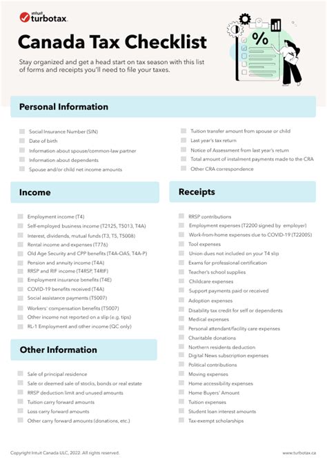 Canada Tax Checklist What Documents Do I Need To File My Taxes