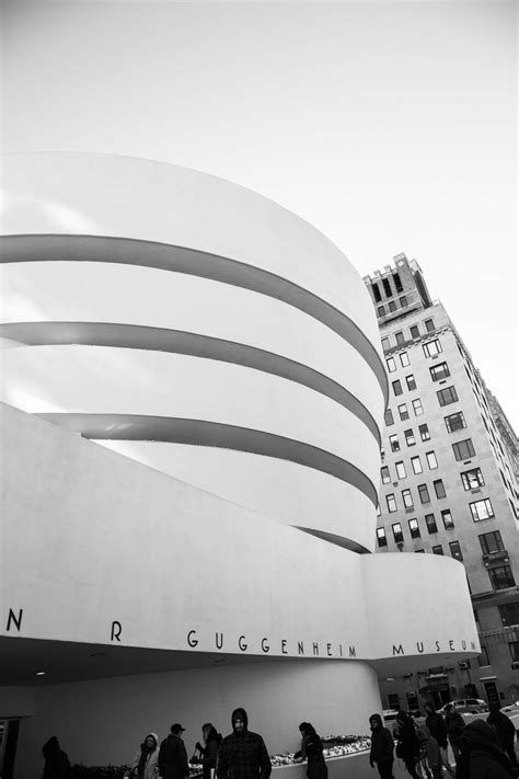 Download Guggenheim Museum New York Black And White Wallpaper