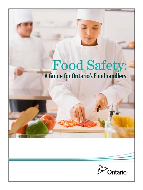 Meet government and employer requirements in being a food handler in canada with probe it food safety course. Training Manual for Ontario Food Handlers Certificate ...