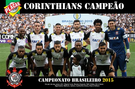 sport club corinthians paulista campeão brasileiro de 2015 poster revista placar sport club