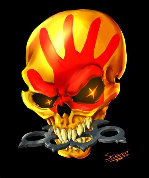 Five Finger Death Punch Skull By Scarvii On Deviantart
