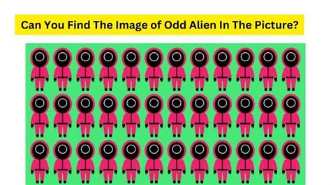 Brain Teaser For Iq Test Can You Spot The Image Of An Odd Alien Hidden