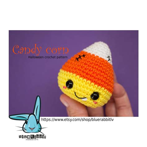 Amigurumi Candy Corn Crochet Pattern Halloween Crochet Etsy España