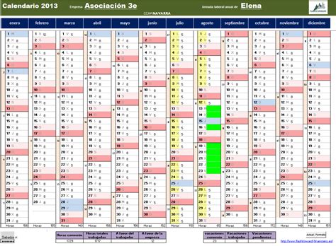 Tenso O Largo Cuerda Calendario Laboral 2013 Personalizado Por