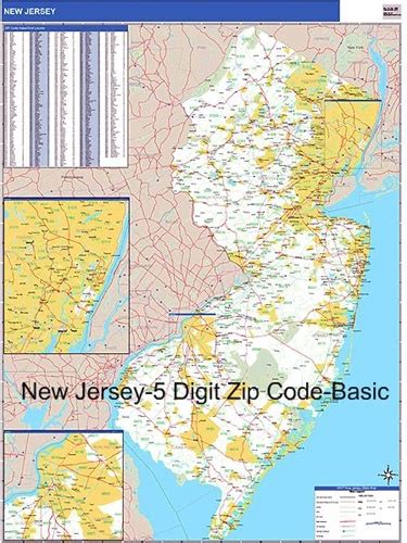 New Jersey Zip Code Map From