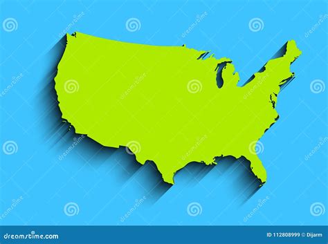 Flat Usa Map Abstract Background For Wallpaper Banner Design Concept