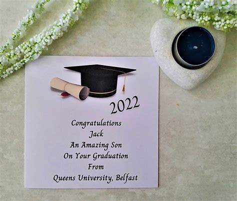 Personalised Graduation Card To An Amazing Son Daughter Name On