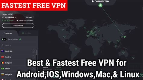 Fastest And Best Free Vpn For Windows Android Macios And Linux Youtube