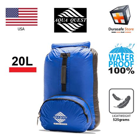 Aqua Quest Himal 100 Waterproof 20l Backpack Blue Red Camo Thailand Best Work Wear And