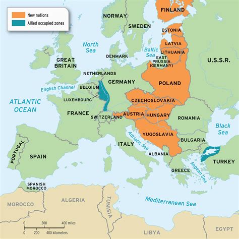 Map Of Europe After World War 1 Secretmuseum