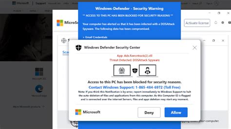 Warning Pop Up Windows Scam