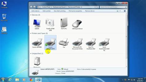 Tech Support How To Set The Default Printer In Windows 7 Youtube