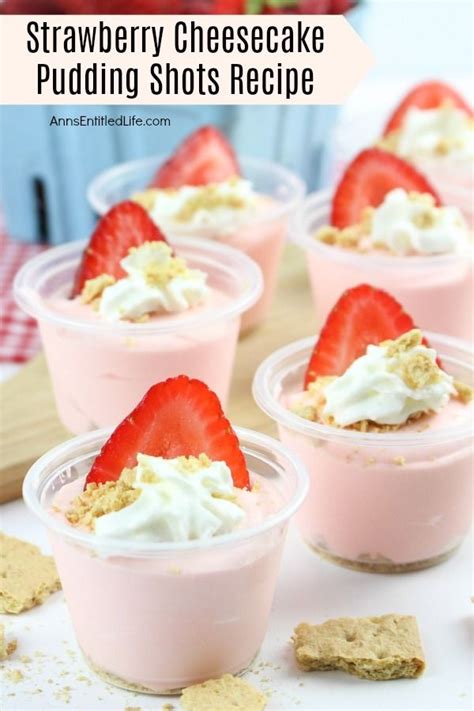 Tequila Rose Strawberry Whipped Pudding Shots Recipe