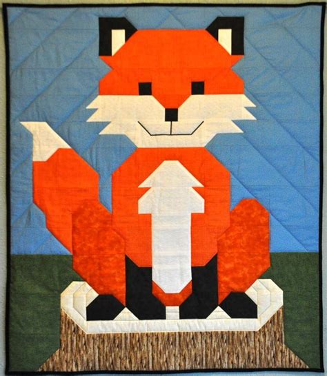 Baby Fox Quilt Pattern Instant Download Pdf Baby Quilt Etsy In 2021