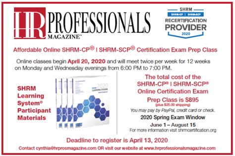 Register For Shrm Cp Shrm Scp Online Shrm Certification Exam Prep