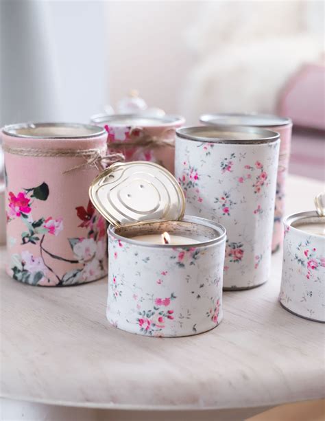 How To Transform Tin Cans Into Soy Candles Dainty Dress Diaries