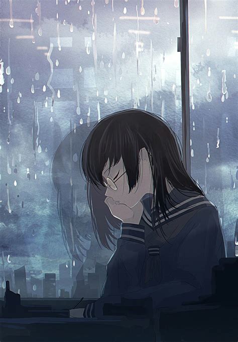 Sad Girl Anime Wallpaper Sad Girl Anime Alone Pic Id Revisi