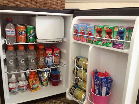 A Self Serve Mini Fridge In The Kids Playroom Stocked With Snacks