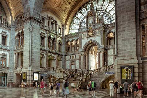 Entrance Hall From The Central Station Of Antwerp Belgium