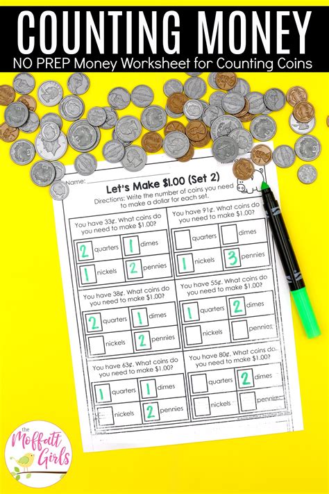 Nevertheless if you really would like to ensure that you achieve your own goals then the application of objective setting money worksheet second grade. Money-Worksheets-2nd-Grade-1b
