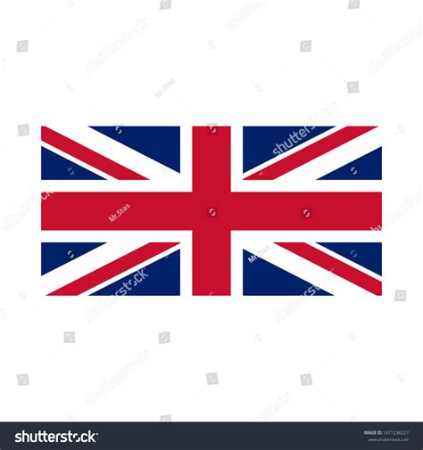 Detailed England Flag Original Uk Flag Stock Vector Royalty Free