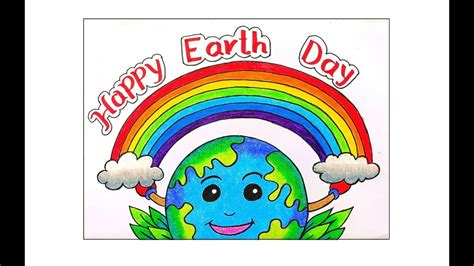 Earth Day Drawing Earth Drawings Save Earth Posters Step By Step