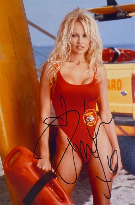 Autograph Signed Pamela Anderson Photo