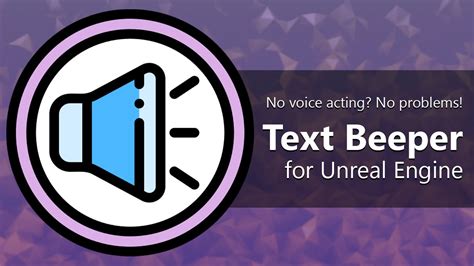 Text Beeper Simple Text To Sound For Unreal Engine Youtube