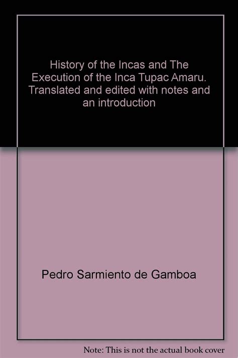 History Of The Incas And The Execution Of The Inca Tupac Amaru Amazon
