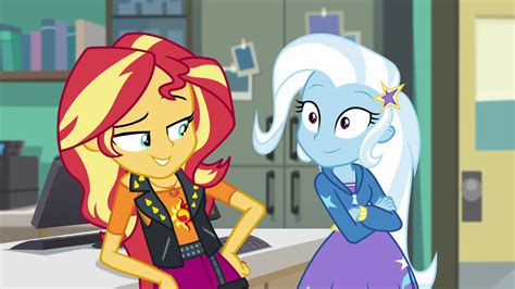 Image Sunset And Trixie Best Of Friends Egffpng My Little Pony