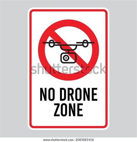 No Drone Zone Sign Vector Illustration Stock Vector Royalty Free