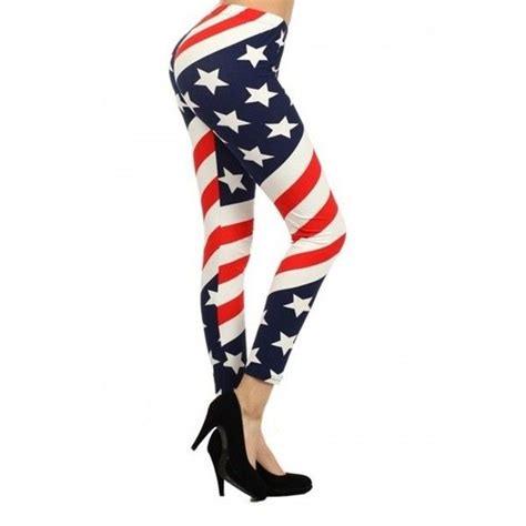 0 American Flag Stars All American Girl American Flag Print Best Leggings Womens Leggings
