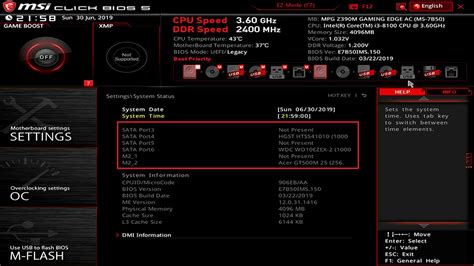 Set usb flash drive partition 3 as a boot option #1. MSI Global