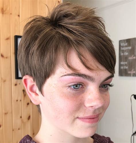 Crop Pixie Haircut Covering Ears Wavy Haircut