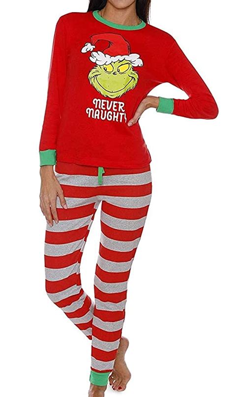 Buy Dr Seuss The Grinch Ladies Pajamas For Women Small At